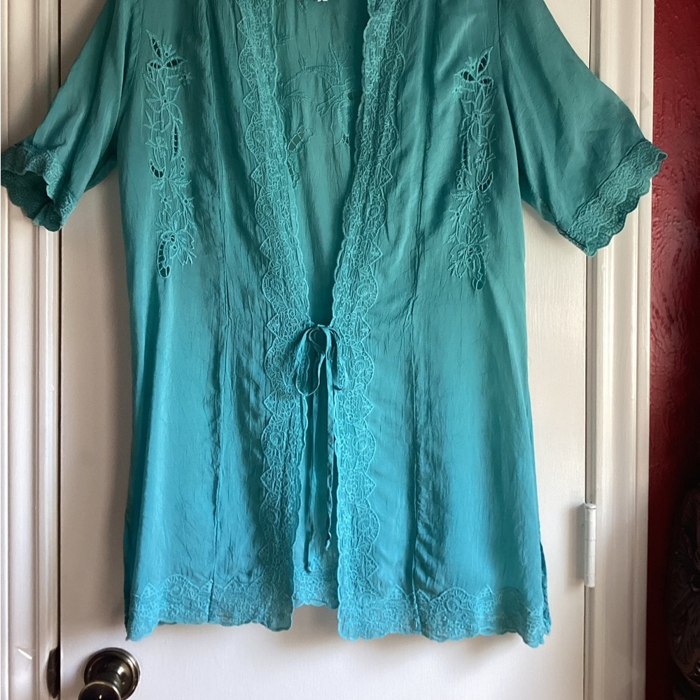Johnny Was Embroidered Blouse